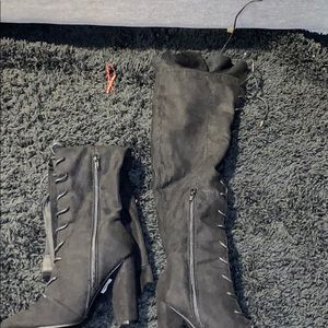 LACE UP HEEL BOOTIES